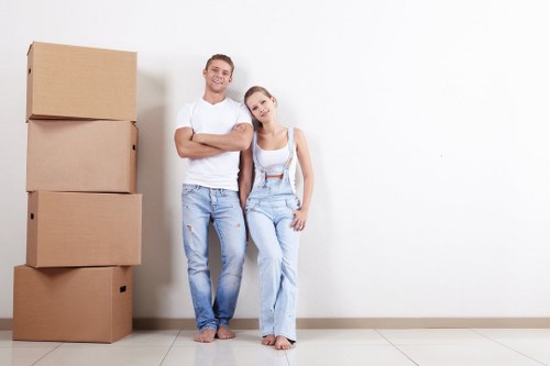 A local man with van service in Chiswick helping with a residential move