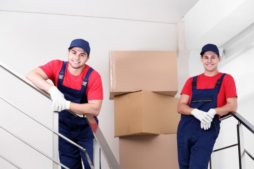Careful packing and transport of office equipment and files