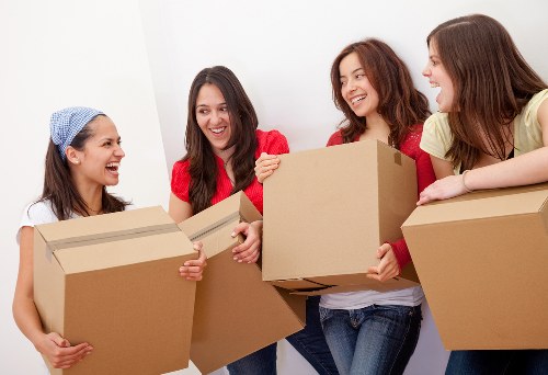 Removals team preparing a home move in Chiswick