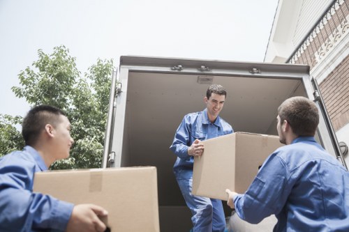 Removal van team preparing a safe move in Chiswick