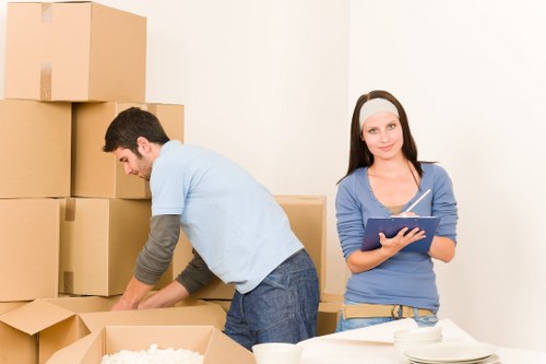Van service supporting a flat move with access challenges