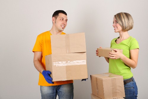 Local team collecting old office furniture in Chiswick