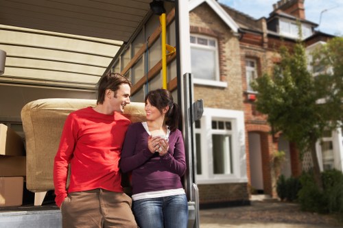 A local packing service preparing items for transport in Chiswick