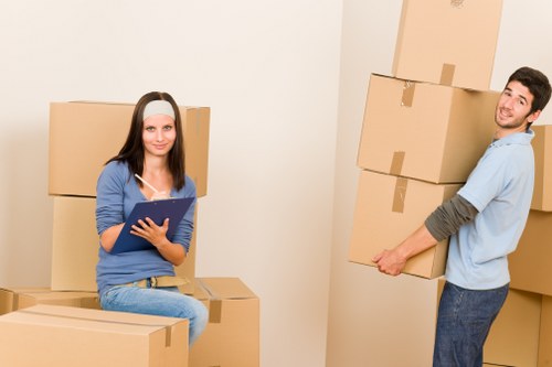 Organised unpacking service for a family move in Chiswick